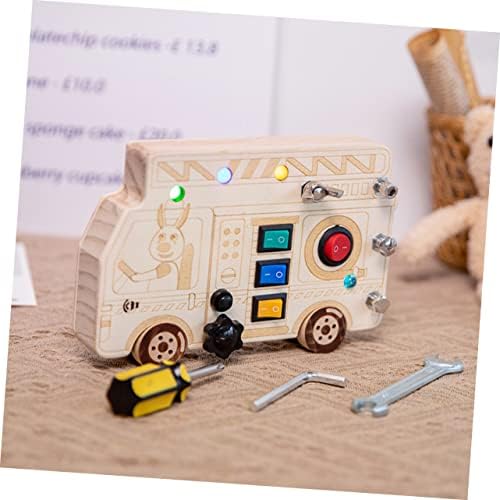 Tableau Montessori - BusyBoardCircuit™ - Camion de pompier - Au Coin Maman